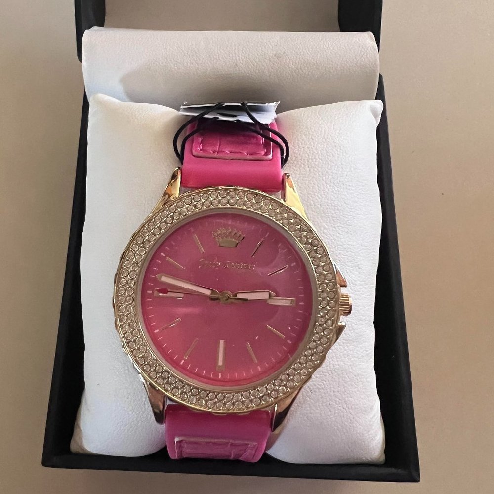 Juicy Couture Black Label Pink & Gold Watch